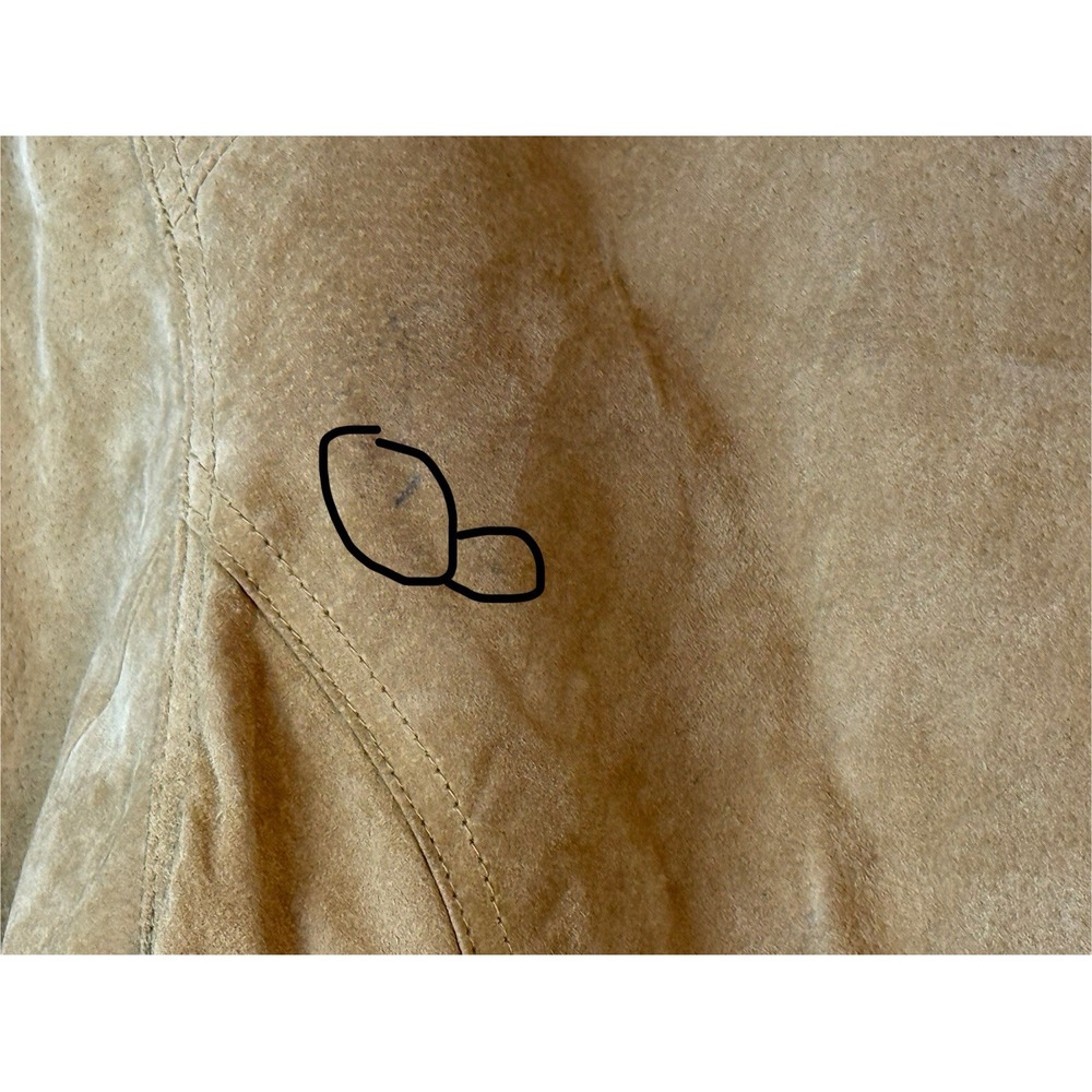 Brandon Thomas 100% Suede Leather Jacket Tan Women's Sz S Boho Western Rodeo - Picture 16 of 16
